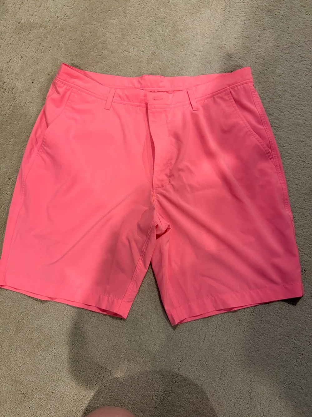FootJoy Men's Flat Front Shorts in Hot Pink